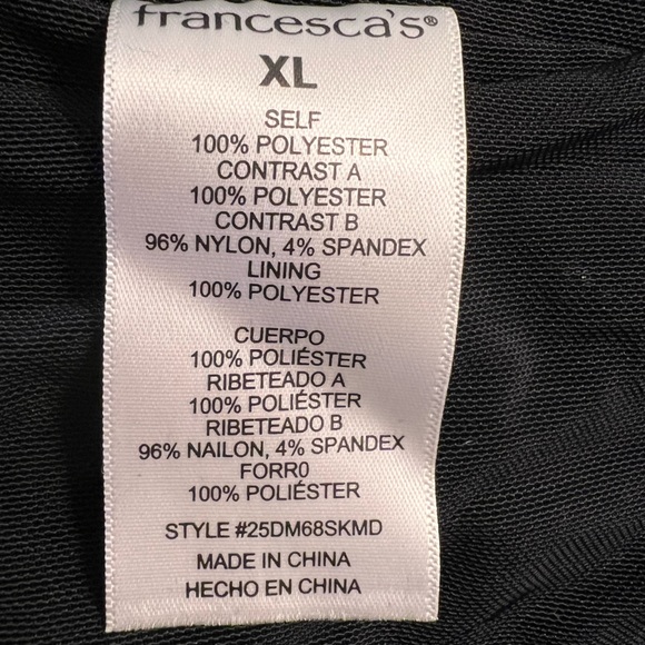 Francesca’s Kathy Rouched Pearl Embellished Midi Dress - Picture 12 of 13